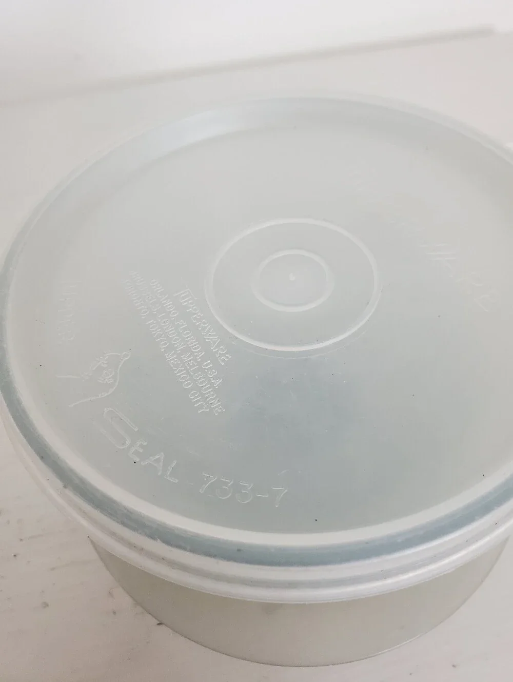 Vintage Tupperware Dessert Pudding Cup With Tupper Seal Lid